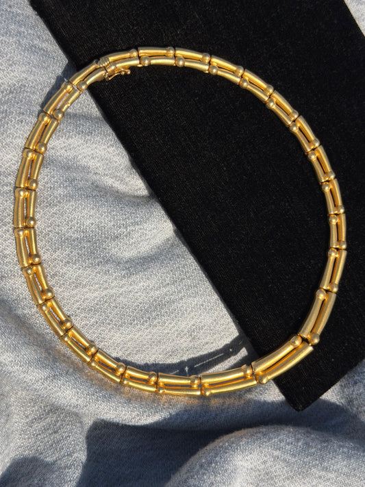 18k Arsenis Vildiridis Estate Gold Double Row Necklace