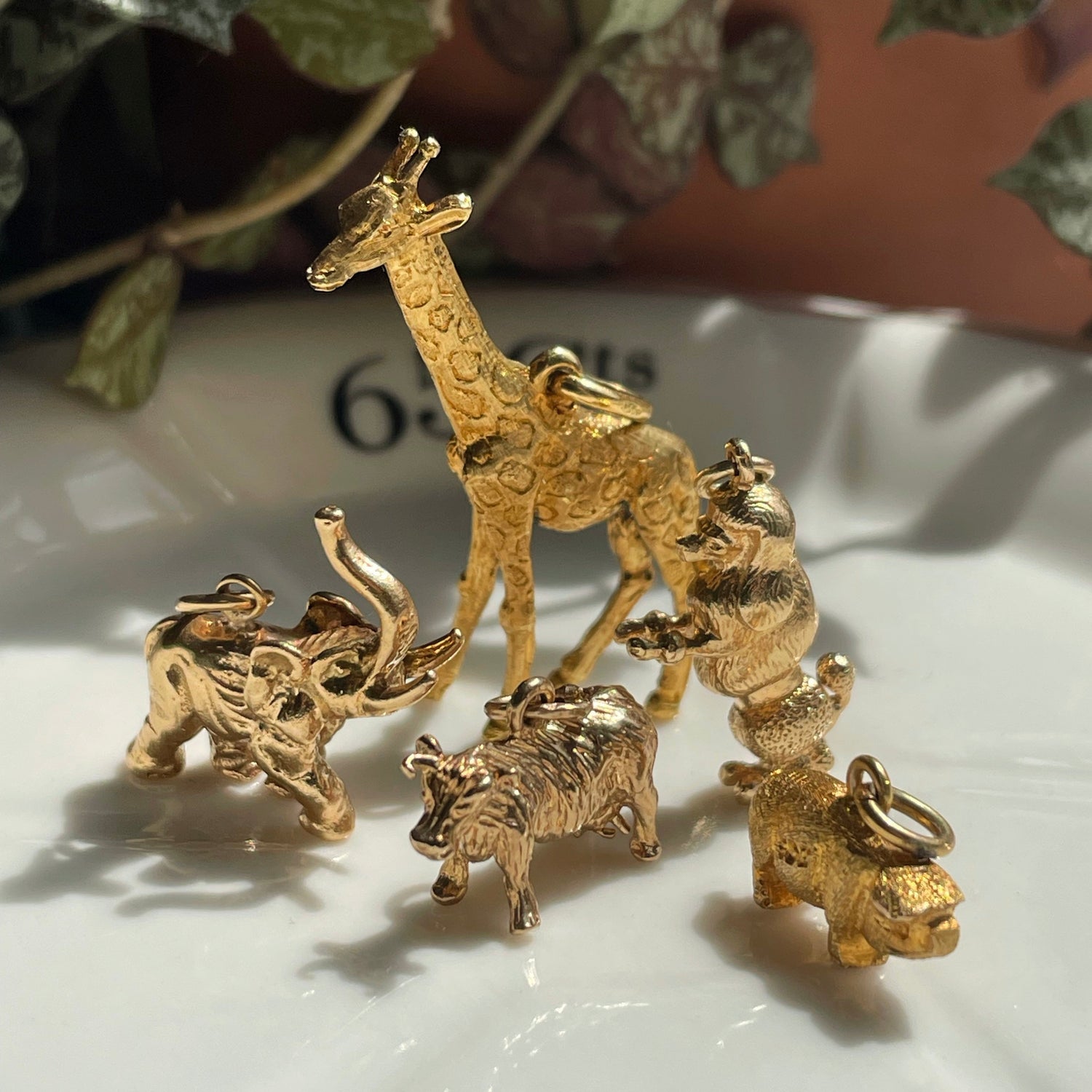 Vintage gold charms collection