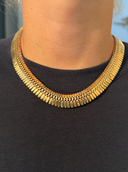 18k Gold Collar Necklace