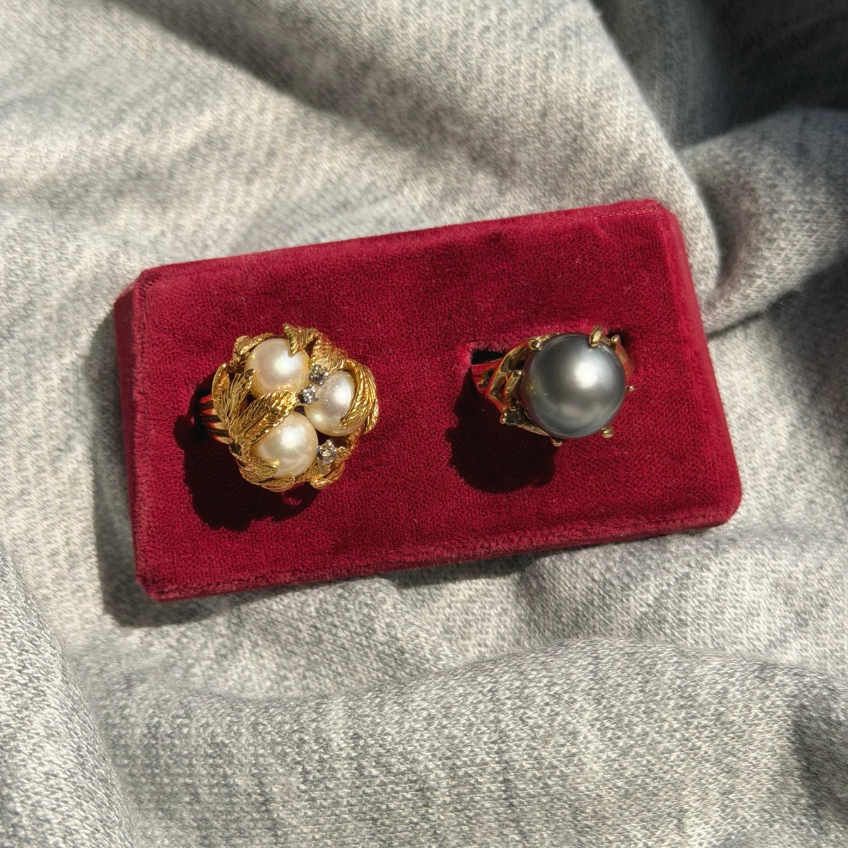 18k Pearl Garden Ring