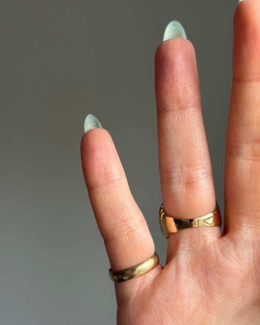 14k Ribbed Ring