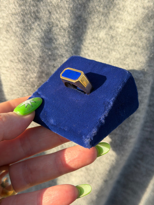 14k Lapis Signet