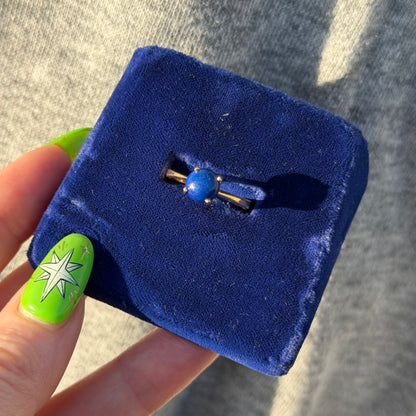 14k Lapis Solitaire Ring