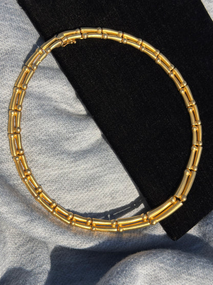 18k Arsenis Vildiridis Estate Gold Double Row Necklace