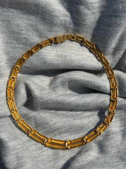 18k Arsenis Vildiridis Estate Gold Double Row Necklace