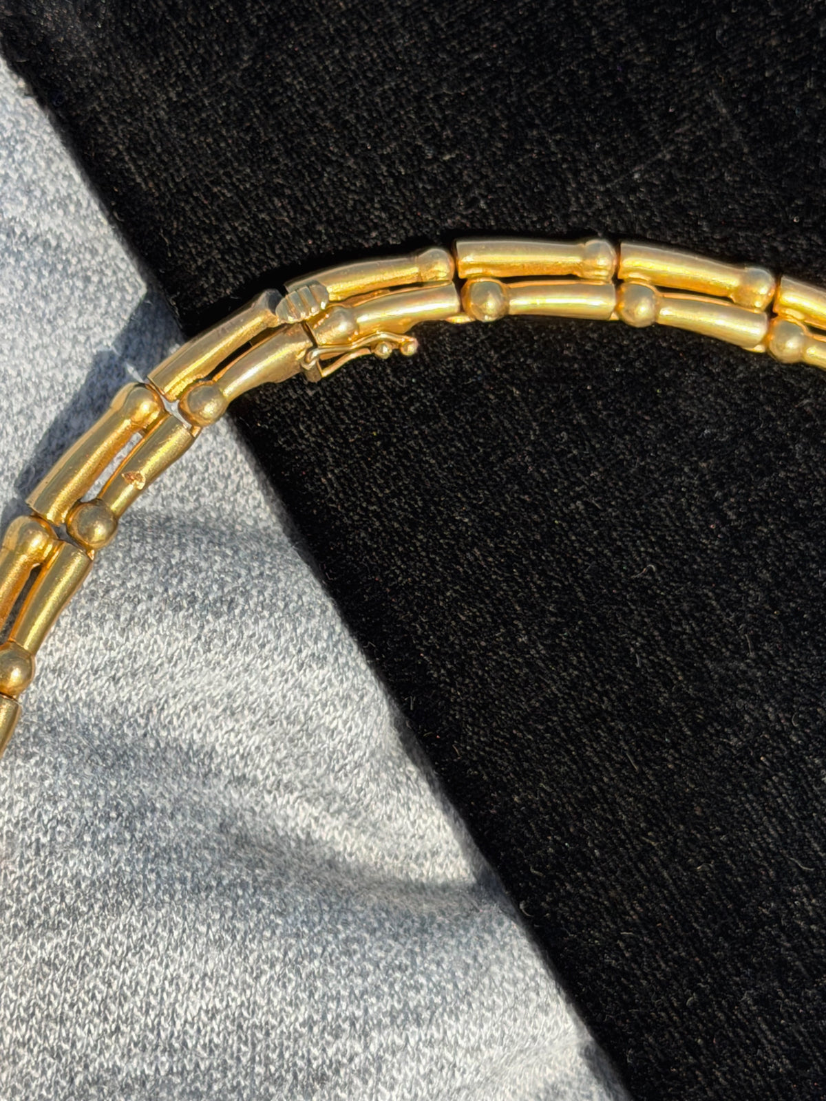 18k Arsenis Vildiridis Estate Gold Double Row Necklace