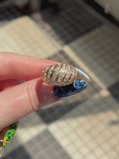 14k Sparkle Bombé